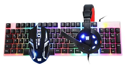 WASDkeys GS80 toetsenbord met muis, USB, zwart