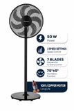Kumtel - Staande Ventilator - Zwart - 60 W - 130 cm
