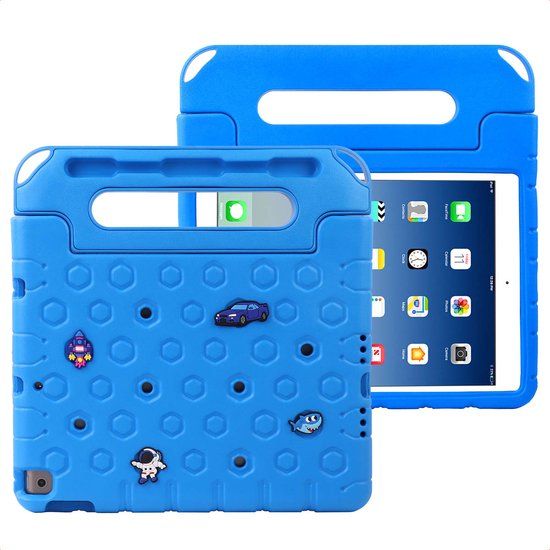 imoshion Kidsproof Tablet Hoes Kinderen - Geschikt voor iPad 9/8/7 10.2 inch - Blauw