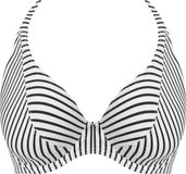 Freya Jewel Cove UW Halter Bikini Top Dames Bikinitopje - Stripe Black - Maat 70E