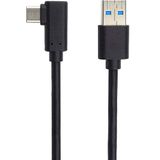 PremiumCord USB-C 90° naar USB 3.0 verbindingskabel 1m