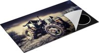 Chefcare Inductie Beschermer Oude Tractor op het Grasveld - 95x55 cm