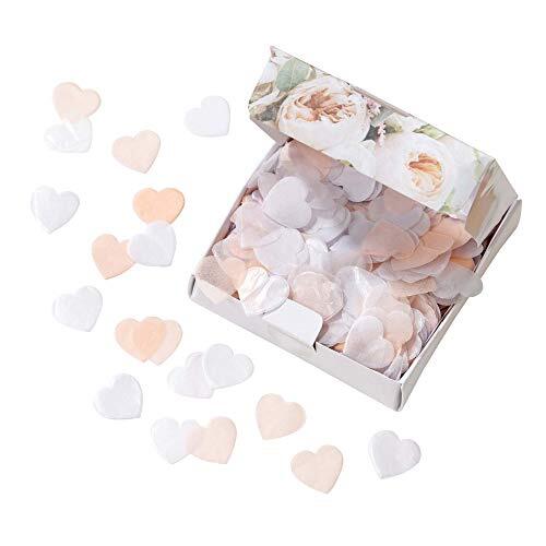 Talking Tables WHT Past Modern Romance Pastel Tissue Heart Confetti, papier, meerkleurig