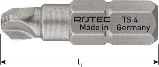 Rotec Schroefbit TS 10x25mm (Torq-Set) (2st.)