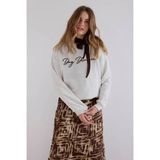 Tramontana sweater met tekst - grijs
