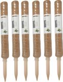 Pro Garden Plantenstok Kokos - 6 stuks - Eucalyptushout - 4,5 x 50 cm