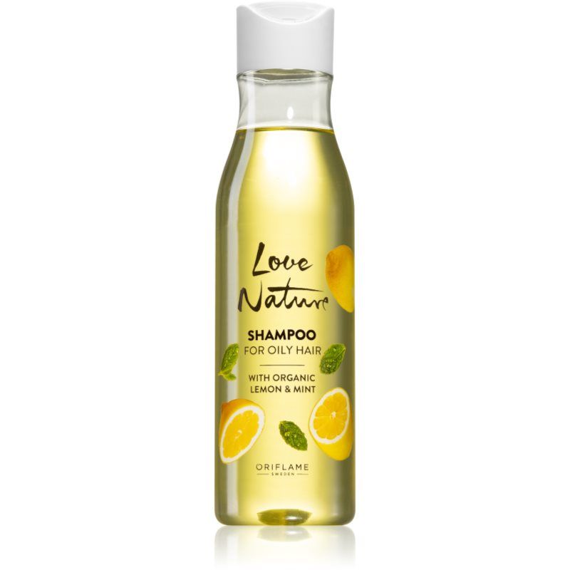 Oriflame Love Nature Organic Lemon & Mint Shampoo - 250 ml, for Oily Hair