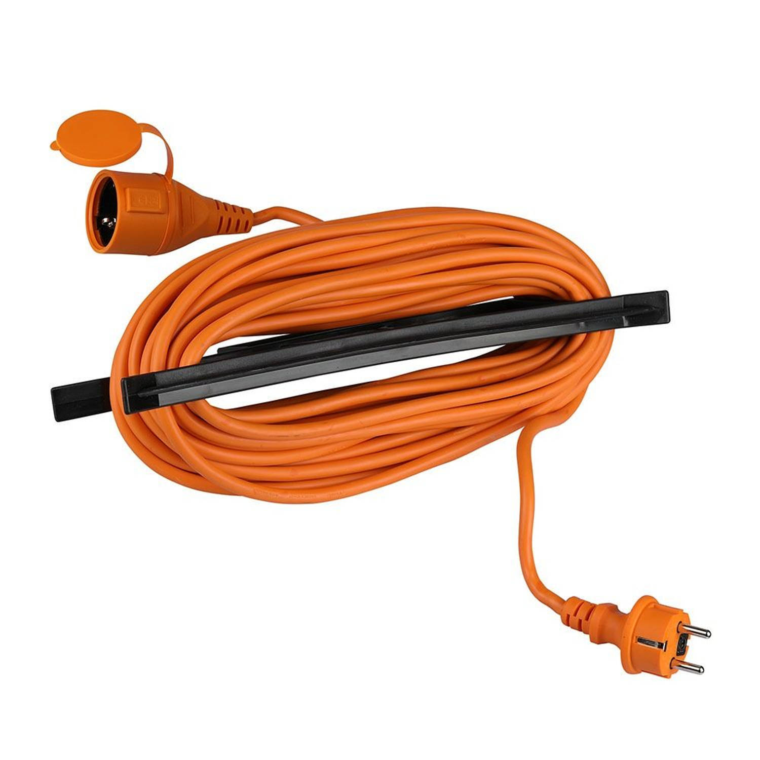 V-tac vt-3002-15 verlengsnoer met beschermklep - 15 meter - oranje