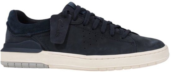 Clarks COURTLITE 2 RUN Lage sneakers Heren Blauw Nubuck Maat 42