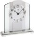 AMS table 1120 - Horloge - Métal/Verre - 20x20 cm - Transparent