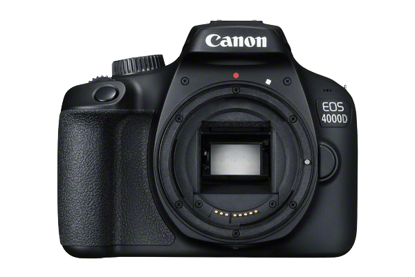 Canon EOS 4000D + 18-55 DC + 75-300 DC zwart