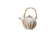 Bloomingville Theepot met theezeef Camellia, wit, keramiek