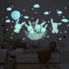 Ambiance Sticker Lichtgevende sticker - KONIJNEN IN DE LUCHT - Fluorescerende muur-/plafondsticker voor kinderen - 130x80cm