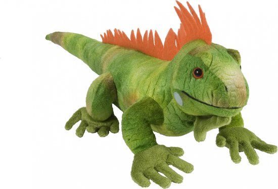 Pluche knuffel leguaan 60 cm - Groen