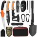 Solidchoice - Set de survie extérieur 11-en-1 avec haches et pelle pliante
