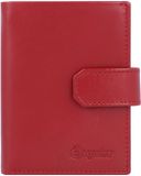 Esquire Nieuw Zijden portemonnee leer 7,5 cm - Rood