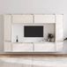 Maison Exclusive - Meuble TV, 8 pièces, blanc, pin massif