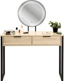 Jumi LOFT Cosmetische kaptafel met LED-make-upspiegel met ladeverlichting