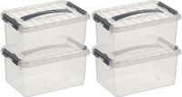Sunware Q-Line Boîte de rangement - 6 Litres - Transparent/Argent