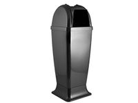 Stefanplast Diablo Bin met Asbak, Antraciet, 30,7 x 30,7 x 85 cm