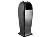 Stefanplast Diablo Bin met Asbak, Antraciet, 30,7 x 30,7 x 85 cm
