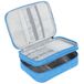 AiQInu Kabelorganizer voor reizen, universele elektronicakabelorganizer, reisaccessoires voor tablet, externe harde schijf, oplader, USB-kabel, adapter, geheugenkaarten, blauw - 3 lagen, 28 x 21 x 9