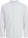 JACK & JONES JJESUMMER BAND SHIRT LS SN Homme Chemise Manches Longues Coton Lin Blanc XL