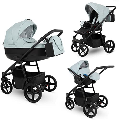 SaintBaby Kinderwagenset 3 in1 4 in 1 babyzitje en Isofix selecteerbaar Navo by Sky 09 3in1 met babyzitje