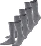Esprit Solid 4-Pack Sokken Heren Grijs Maat 40-46