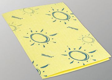 Vileda Sponsdoek Wettex Soft Geel 10 stuks