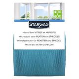 STARWAX Microvezel voor ramen en spiegels - X4 - "honingraat" technologie - krasvrij - Frans design - 32x36cm