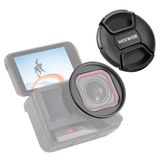 NEEWER 49 mm filteradapterring compatibel met Insta360 Ace Pro 1/2, filterhouder met lensdop, actiecamera fotografie-accessoires