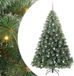vidaXL Kunstkerstboom met 300 LED-lampjes, groen, 240 cm, gemaakt van PE en PVC