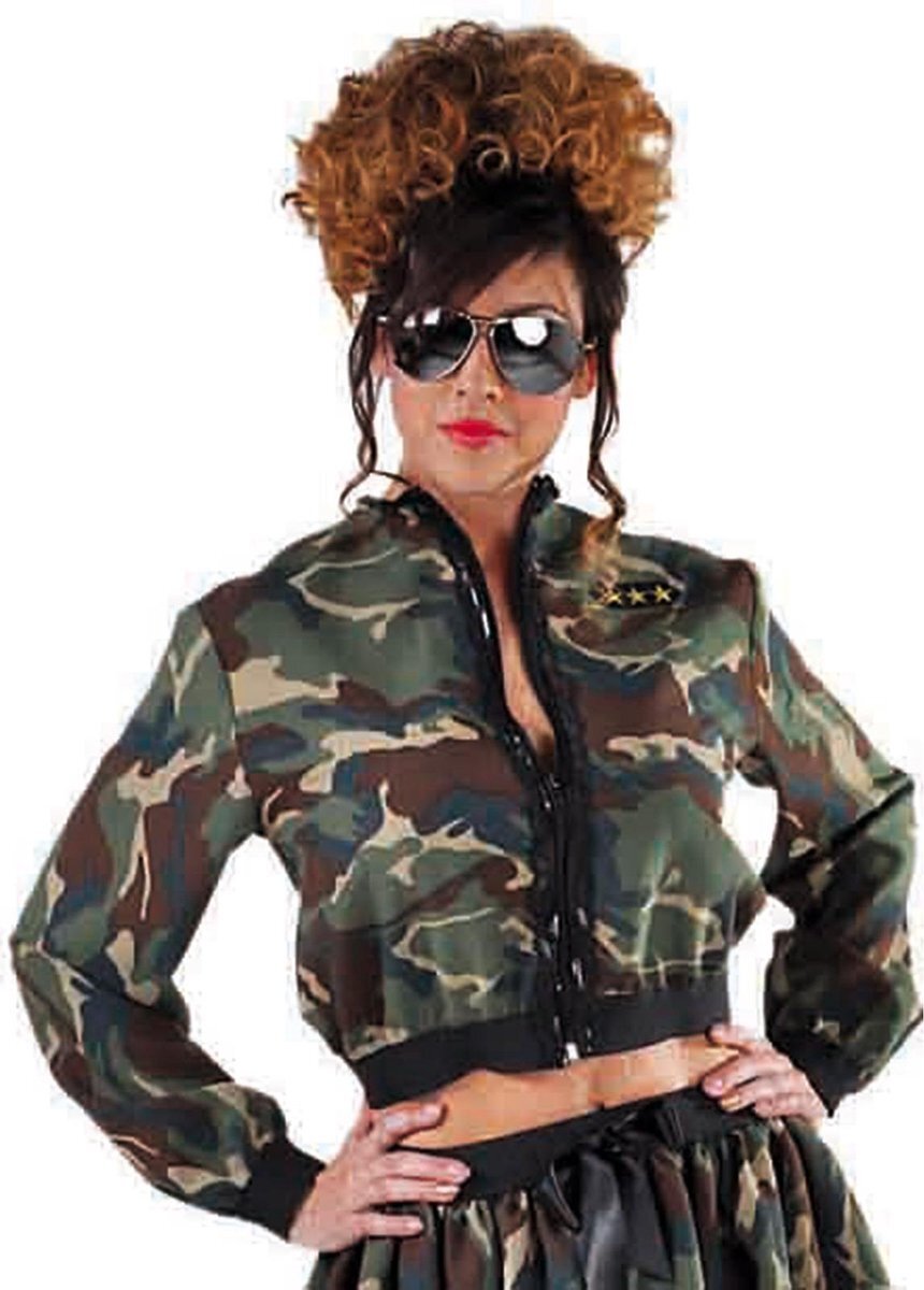 Magic design Jas Camouflage Dames Polyester Groen Mt L/xl