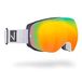 Black Crevice Skibril, uniseks, skibril met frameloos design, voor heren en dames, met uv-bescherming 400-bescherming, snowboardbril met sferische glazen, gespiegelde sneeuwbril