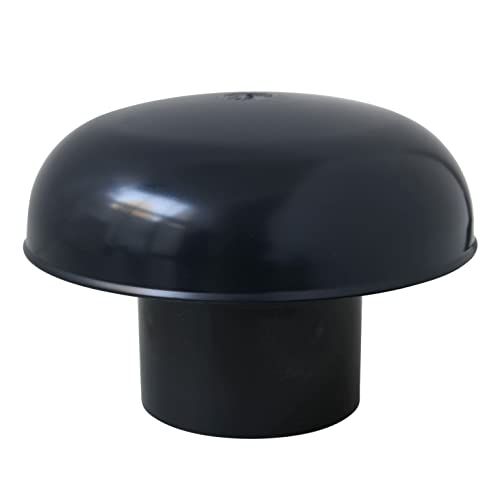 First Plast CDV80A ventilatiemuts met net, leisteen, binnendiameter 80 mm