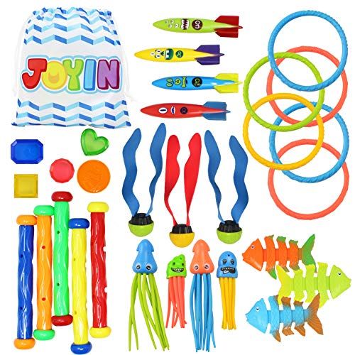 JOYIN 30 stuks duikzwembad speelgoed Jumbo set met opbergtas