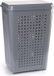 PLASTICFORTE Wasmand met deksel - 50 liter - grijs - kunststof