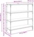 vidaXL Boekenkast Zwart Eiken 100 x 33 x 100 cm