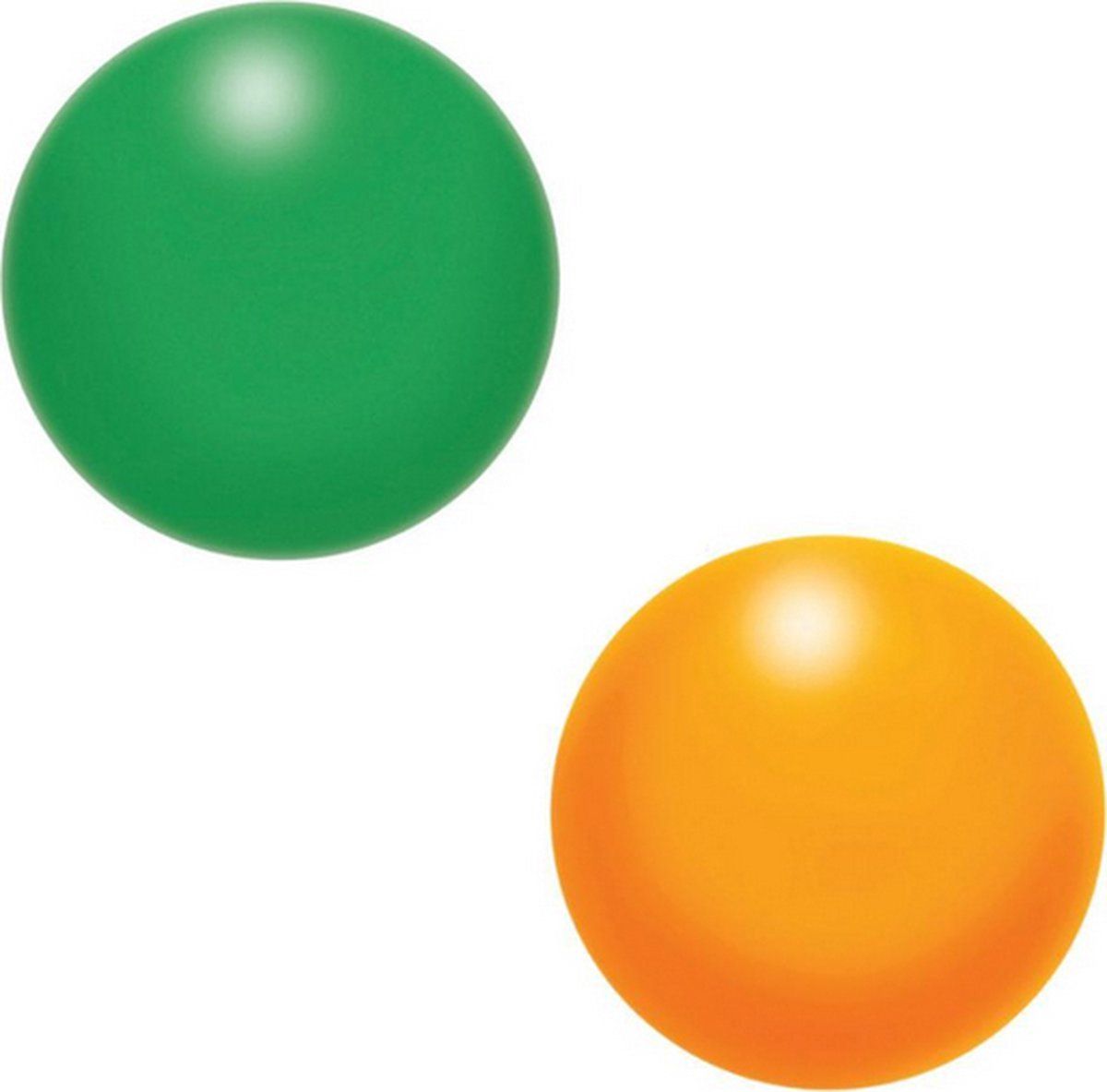 Aidapt Stressbal set van 2 - Groen & Oranje - Knijpballetje