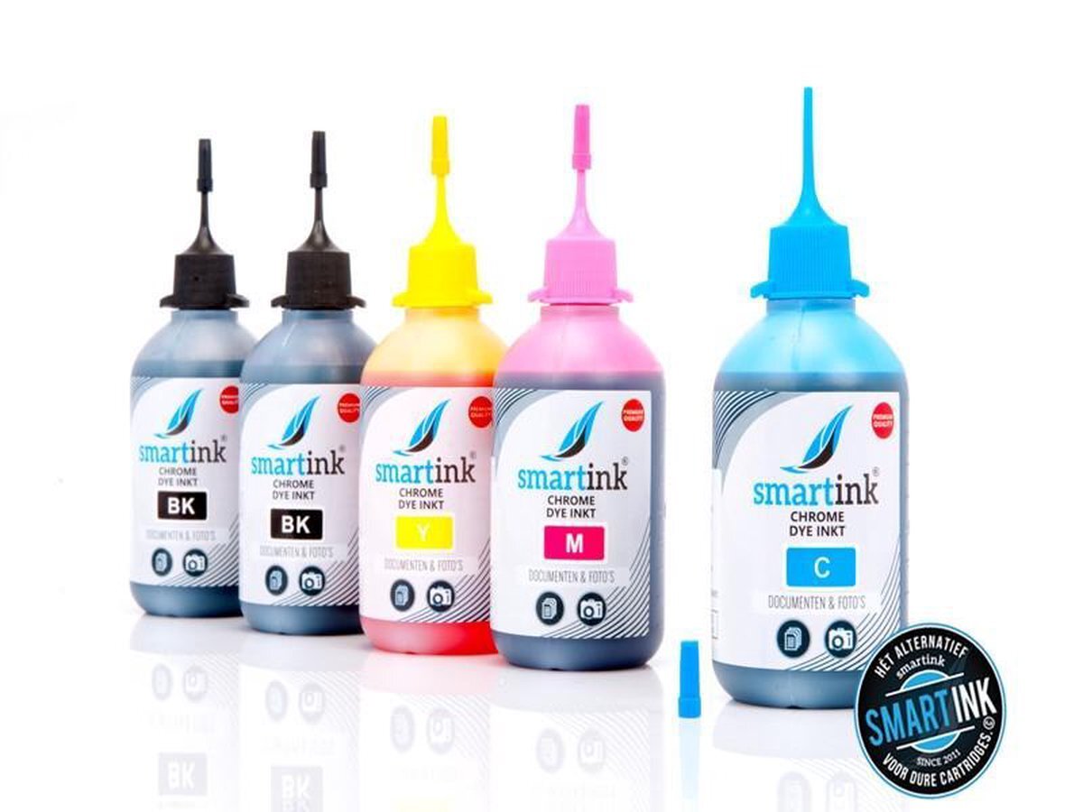 Smart ink Geschikt Inkt Epson XP810 navulinkt inktflesjes 5x100 ml Huismerk