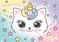 Nathan Puzzle Arc-en-ciel Chaton - 100 Pièces