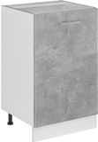 Vicco Keukenonderkast R-Line, Beton/Wit, 50 cm zonder werkblad