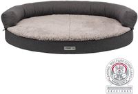 Trixie Orthopedisch Hondenbed - Donkergrijs Pluche, 100x80x25 cm - Memory Foam, Afneembare Bekleding