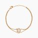 Bracelet plaqué or jaune oxyde de zirconium classique