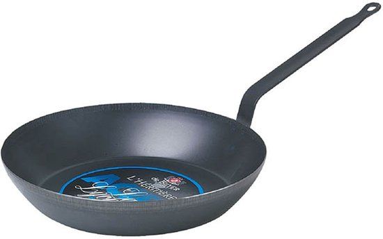 DeBuyer Baumalu De Buyer Coupe Lyonnaise Braadpan - 24 cm - Blauw Metaal