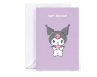 Hello Kitty verjaardagskaart - Met Kuromi