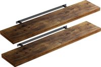 Casaria Wandplank – 2 St. 110 cm 15kg Belastbaar – Donker Eiken