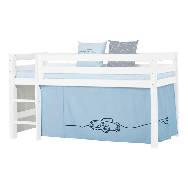 Hoppekids Cars gordijn voor halfhoog en stapelbed - 90x200cm