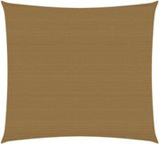 vidaXL Zonnezeil 160 g/m² 3x3 m HDPE taupe